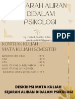 Sejarah Aliran Didalam Psikologi I