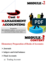 CMA Module 2_MBA I_Notes Elementary Prreparation of Books of Accounts (Useful for MBA 1st & BBA 1st)