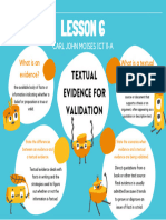 Lesson 6 Textual Evidence For Validation