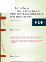 Relation Between International Trade Law & International Economic