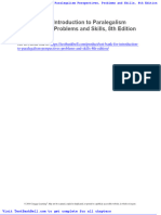 Test Bank For Introduction To Paralegalism Perspectives Problems and Skills 8th Edition