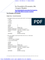 Test Bank For Essentials of Economics 8th Edition N Gregory Mankiw