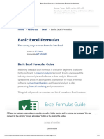 Basic Excel Formulas - List of Important Formulas For Beginners