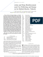 Visual Detection and Deep Reinforcement Learning-Based Car Following and Energy Management For Hybrid Electric Vehicles