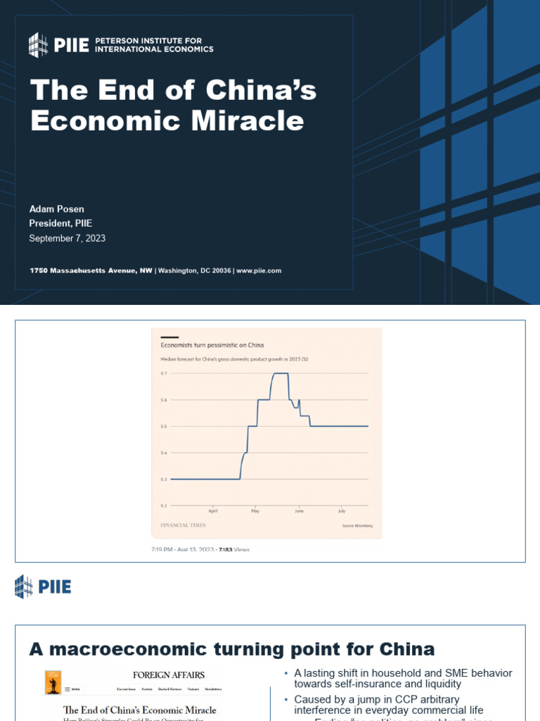 The End of China's Economic Miracle | PDF | China | World Politics