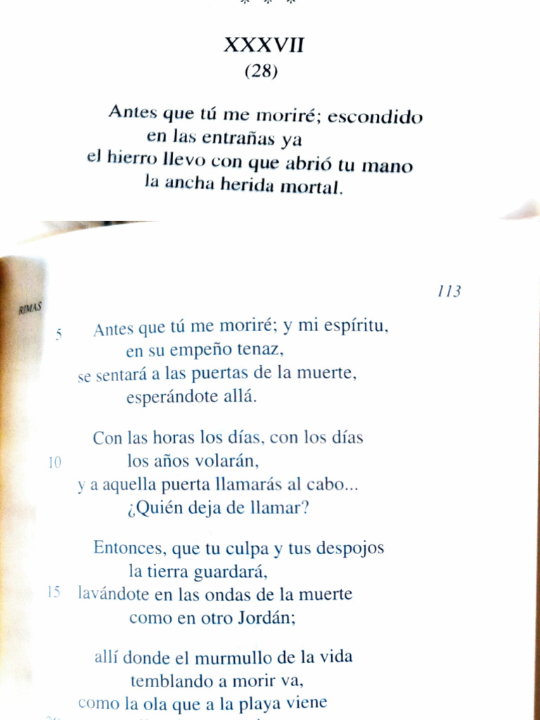 Rima XXXVII: La Muerte y el Silencio | PDF | Derecho