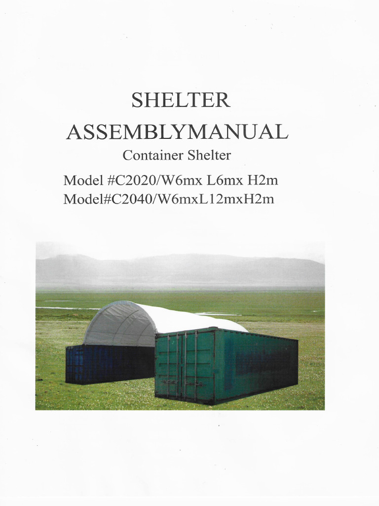 Shelter Assembly Manual PDF