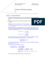 DM825 - Introduction To Machine Learning: Sheet 7, Spring 2013