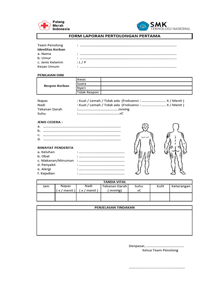 Laporan Pertolongan Pertama PMR | PDF