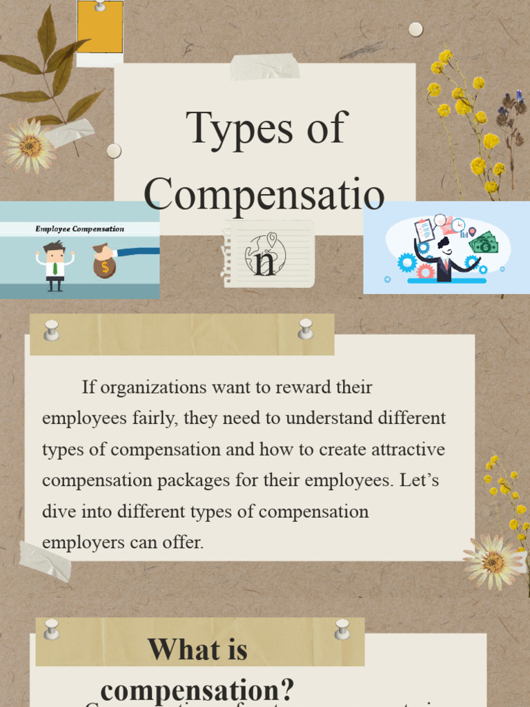 Lesson 2 Types of Compensation PDF Employee Benefits Employment