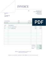 Service Invoice Simple Lines Design Document