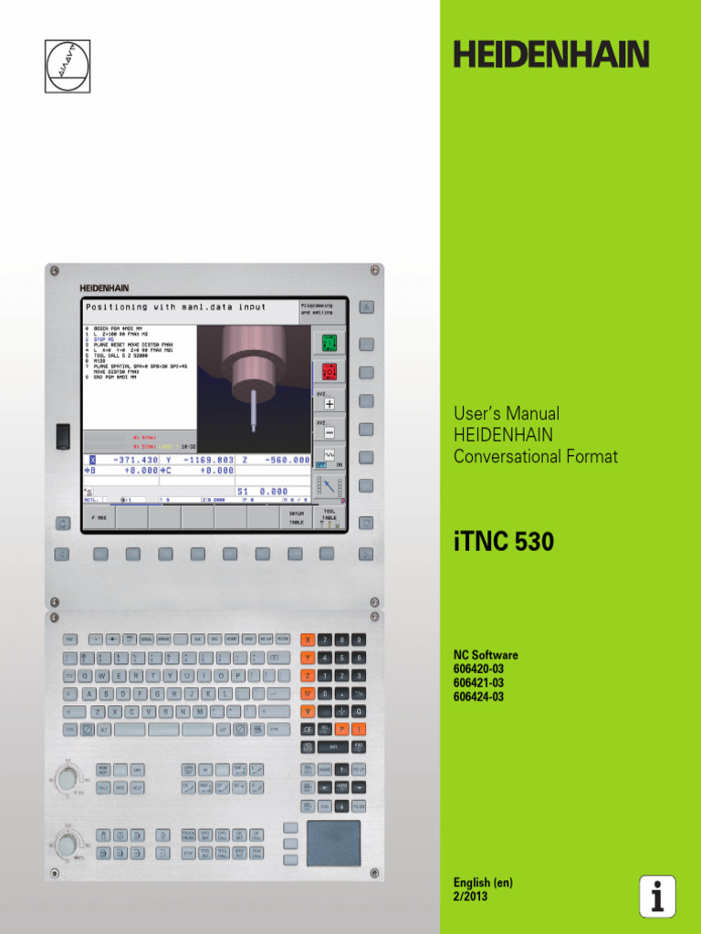 HEIDENHAIN iTNC 530 User Manual | PDF | Software | Computer Programming