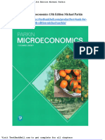 Test Bank For Microeconomics 13th Edition Michael Parkin