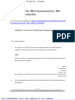 Test Bank For Microeconomics 9th Edition Colander