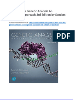 Test Bank For Genetic Analysis An Integrated Approach 3rd Edition by Sanders