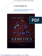 Test Bank For Genetics Analysis and Principles 4th Edition Robert Brooker