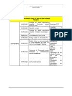 Actividades Septiembre