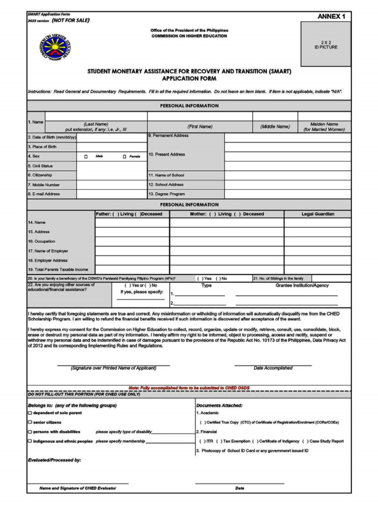 Smart Ched Form | PDF