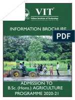 2020 Information Brochure B.SC - Agri