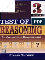 Test of Reasoning (verbal, non-verbal, logical reasoning) (free download)