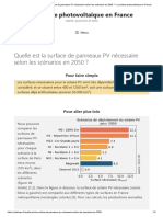 Quelle Est La Surface de Panneaux PV Nécessaire Selon Les Scénarios en 2050 - Le Solaire Photovoltaïque en France