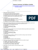 Test Bank for Human Anatomy 3rd Edition Saladin