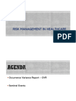 Risk Management - Healthcare