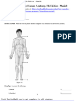 Test Bank For Human Anatomy 5th Edition Marieb