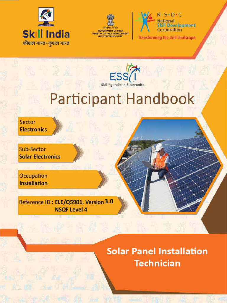 Solar Panel Installation Technician Handbook | PDF | Photovoltaic ...