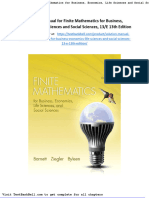 Solution Manual For Finite Mathematics For Business Economics Life Sciences and Social Sciences 13 e 13th Edition
