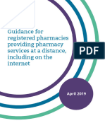 Guidance For Registered Pharmacies Providing Pharmacy Services at A Distance Including On The Internet April 2019
