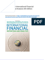 Test Bank For International Financial Reporting and Analysis 6th Edition Alexander