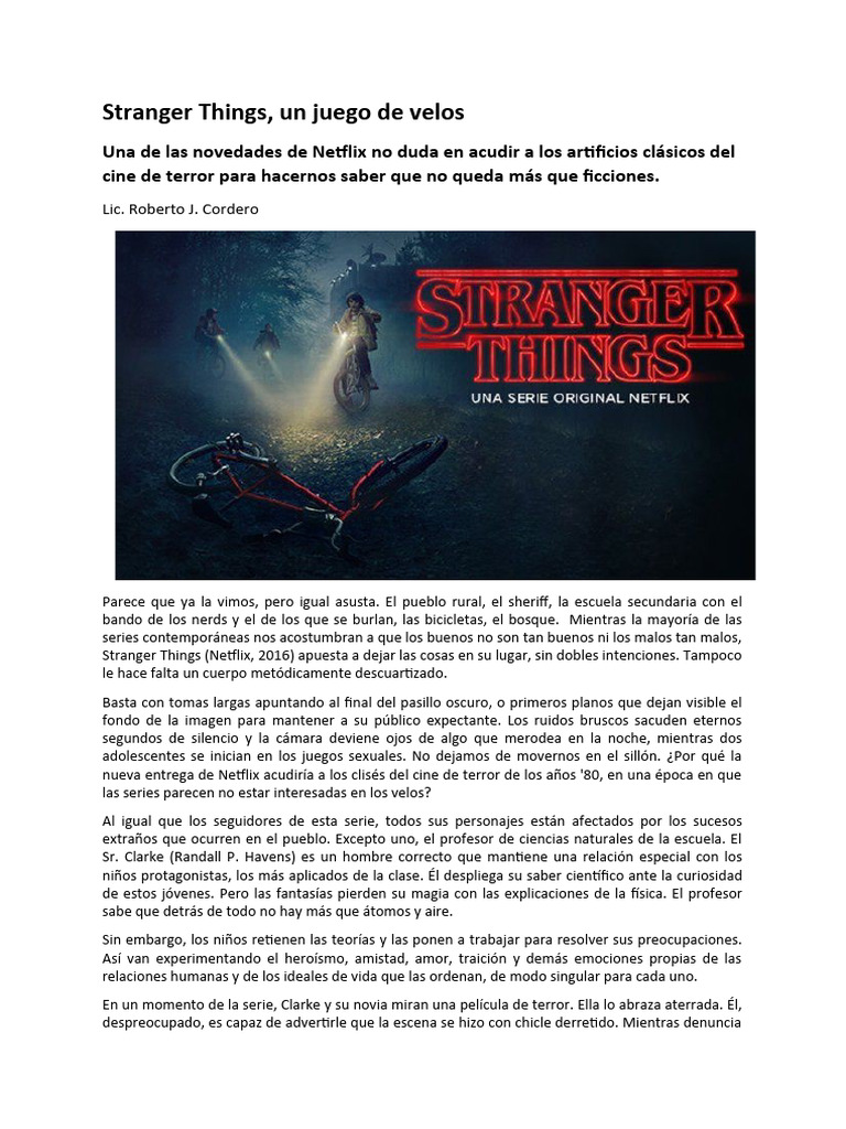 Stranger Things | PDF | Verdad