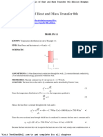 Solution Manual For Fundamentals of Heat and Mass Transfer 8th Edition Bergman