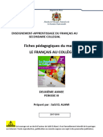 Fiche Français Au College 2 Eme Année_115306