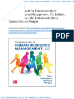 Solution Manual For Fundamentals of Human Resource Management 7th Edition Raymond Noe John Hollenbeck Barry Gerhart Patrick Wright