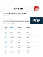 List of I-Adjectives For The JLPT N5 - NIHONGO ICH - 220829 - 143848