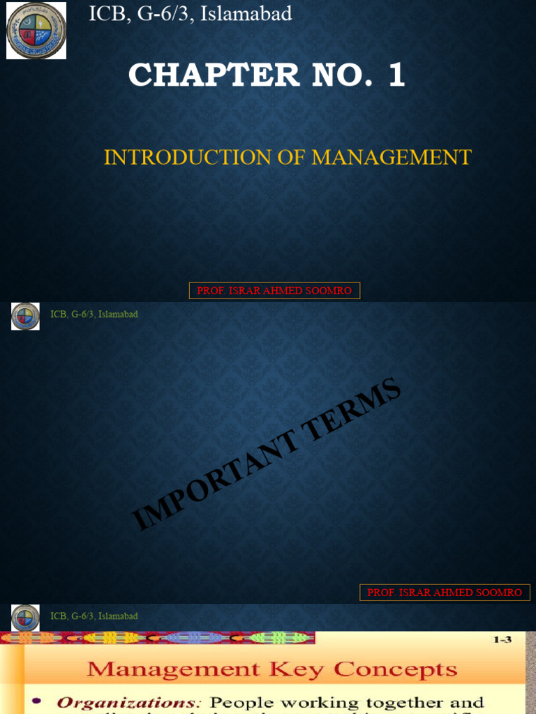 Introduction To Management | PDF | Leadership | Skill