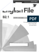 English File B2.1 Fourth Edition Entry Checker