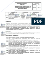 Emisión, Recepcion y Despacho de Documentos Administrativos en El Ministerio Público