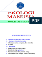 Ekologi Manusia Komunitas Dan Ekosistem