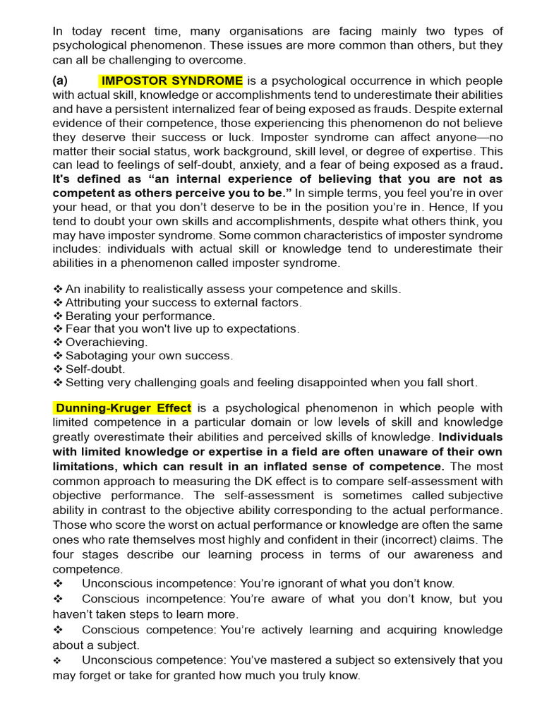 DK Effect | PDF
