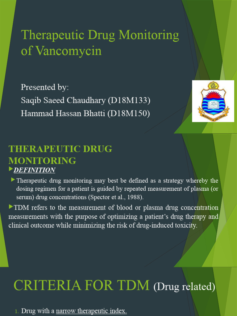 Vancomycin TDM | Download Free PDF | Medical Specialties | Clinical ...