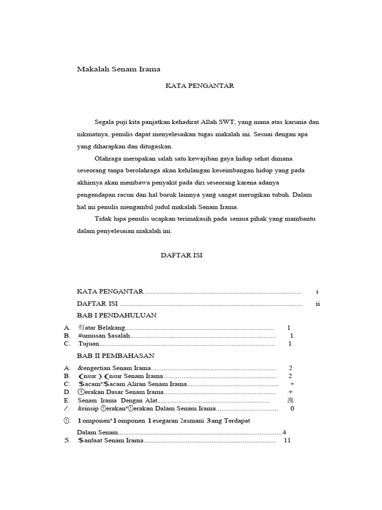 Makalah Senam Irama Farhan | PDF