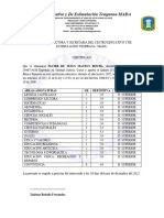 Certificado de Notas