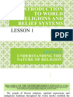 Lesson 1 Belief Faith Belief Systems and Worldviews
