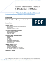 Solution Manual For International Financial Management 14th Edition Jeff Madura