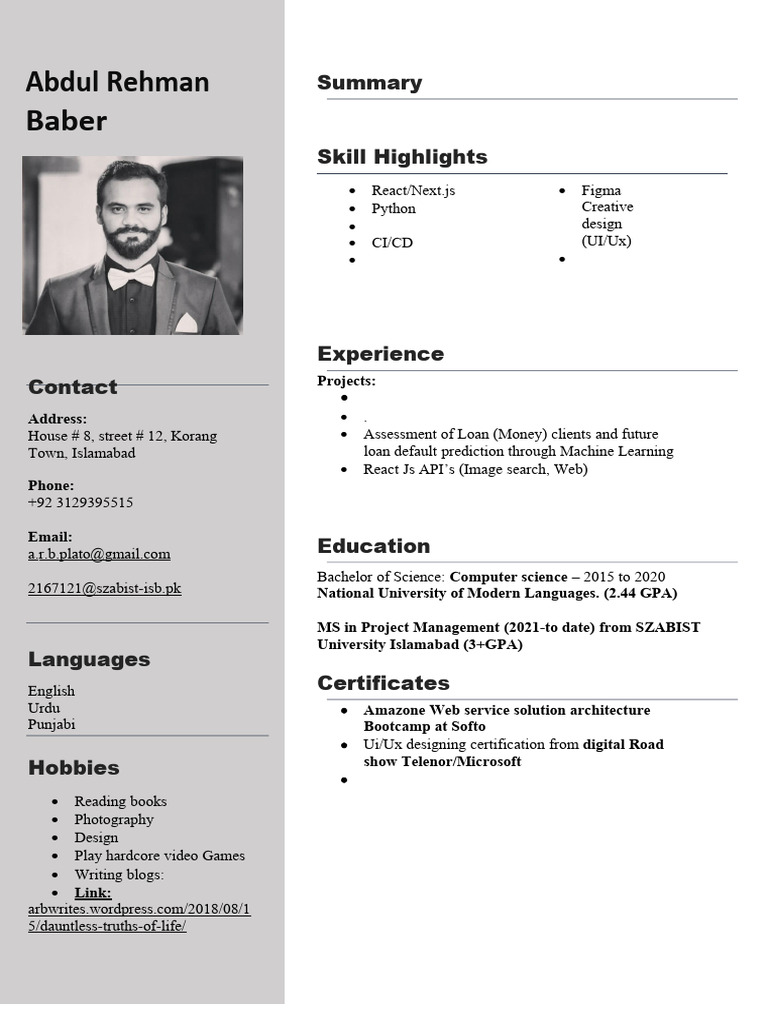 ARB CV | PDF