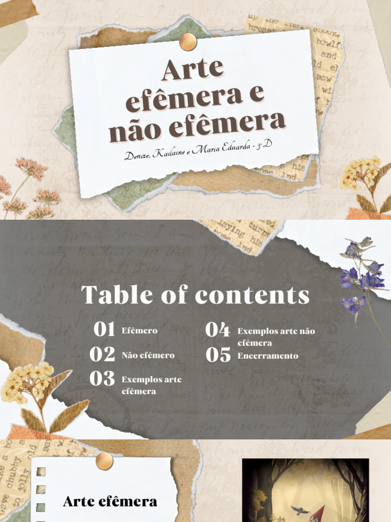 Arte Efêmera: Conceitos e Exemplos | PDF