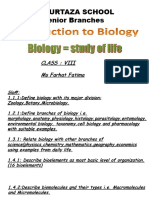 Introduction To Biology